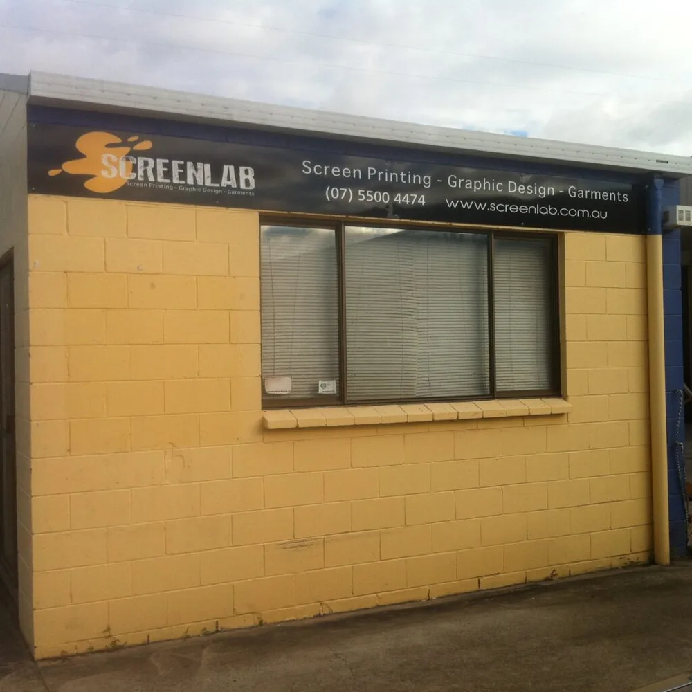 The original Screenlab screen printing shopfront on the Gold Coast in 2013
